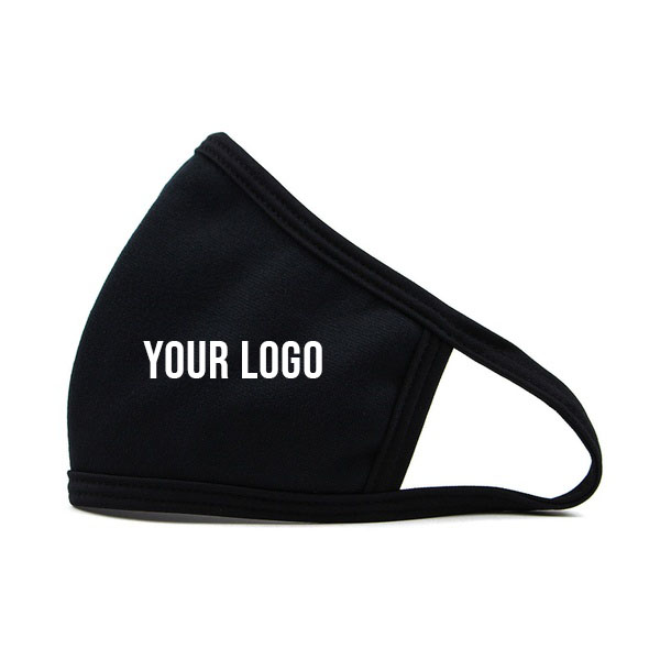 koper morgen lava Wasbaar mondkapje zwart | met logo bedrukking - Stoffen Mondkapjes Kopen